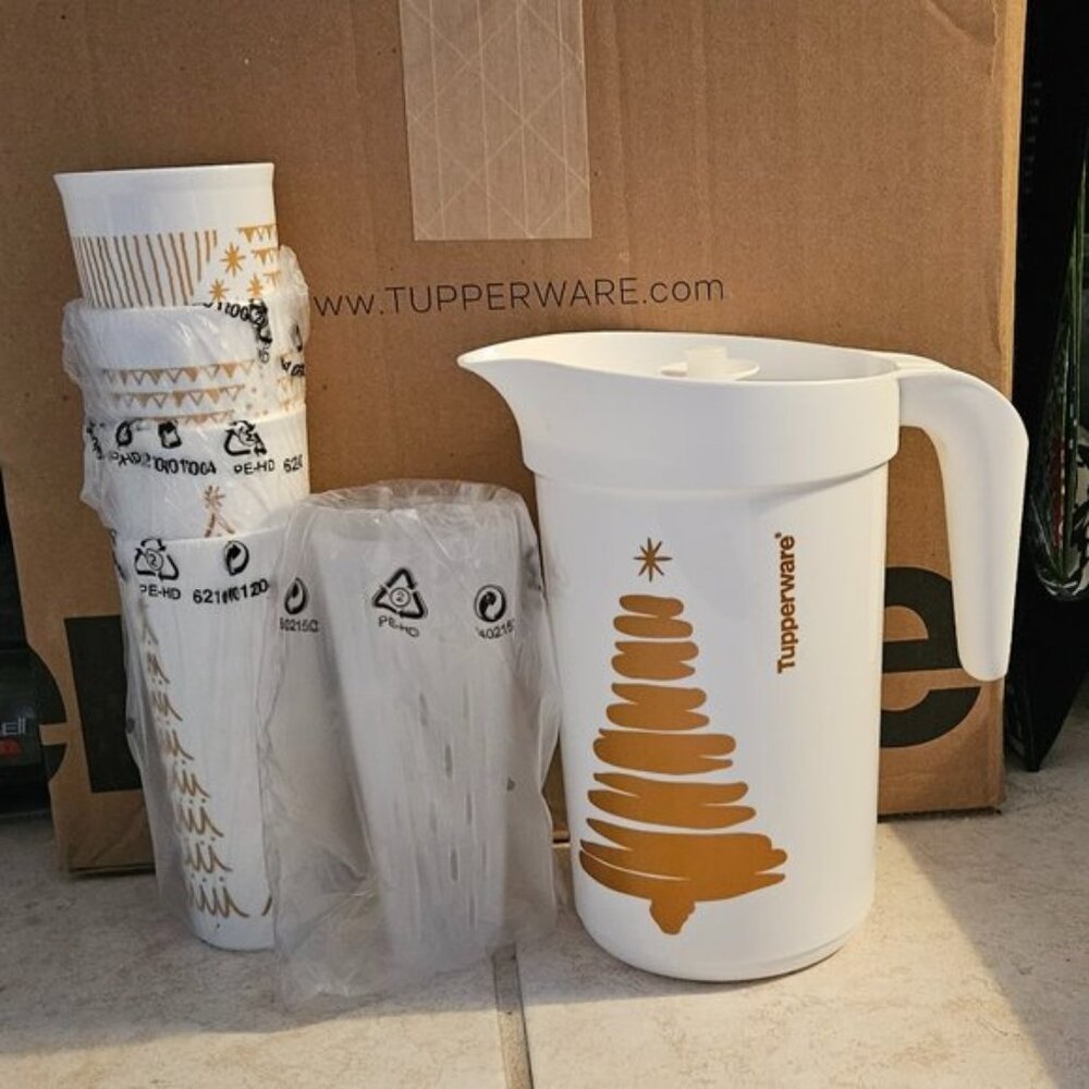 Tupperware Christmas Treeful Tidings 5pc Set New